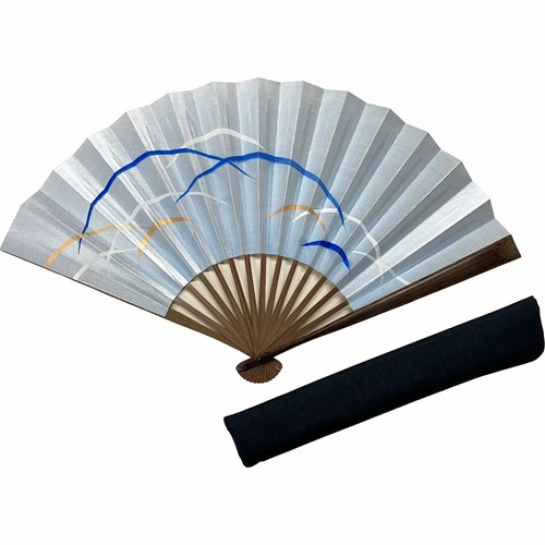 Japanese edo folding fan set - edo,